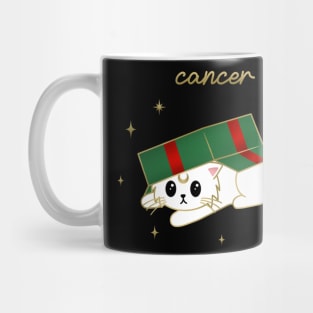 Cancer Holiday Kitty Cat Mug